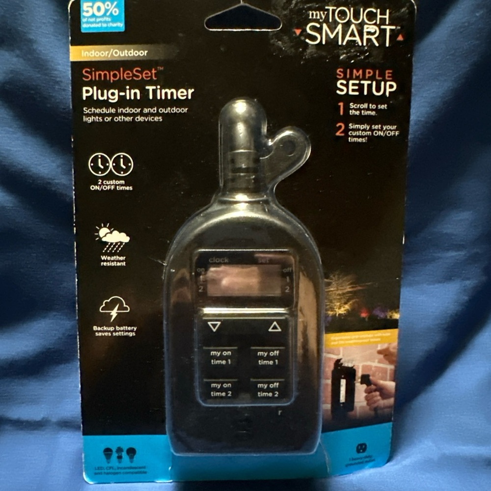 Black Plug-in Timer